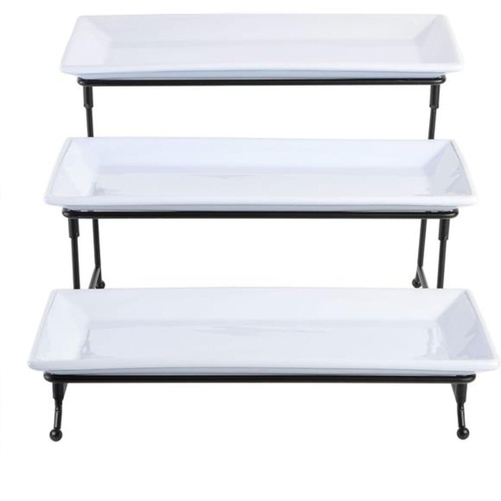 Gracious Dining Dinnerware, 3-Tier Rectangle Plat… - image 2